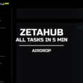 ZetaHub All tasks in 5 minutes to receive Zetachain crypto airdrop