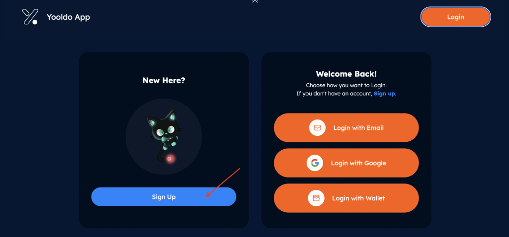 Yooldo sign up