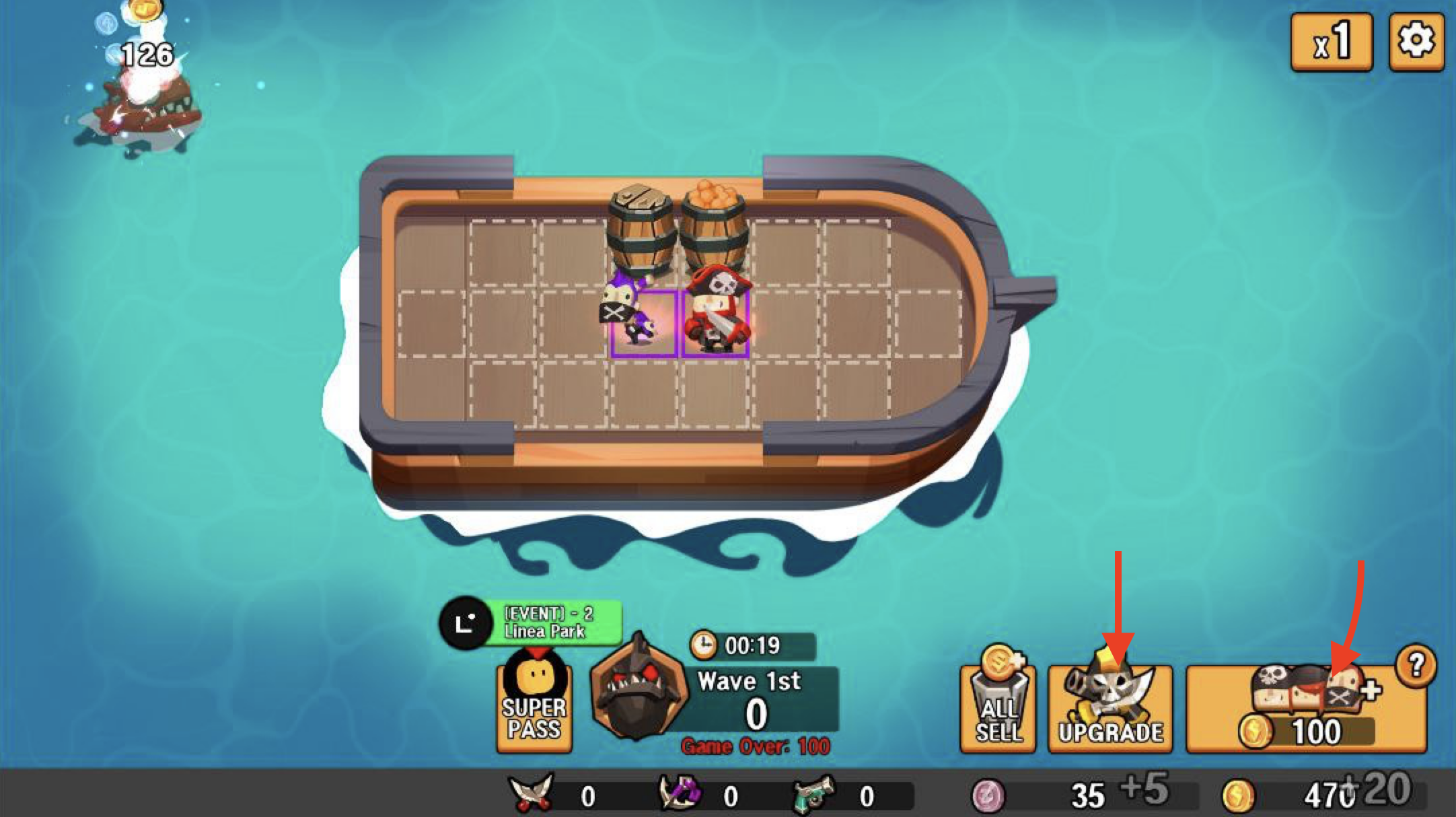 Random Pirate Defense game started