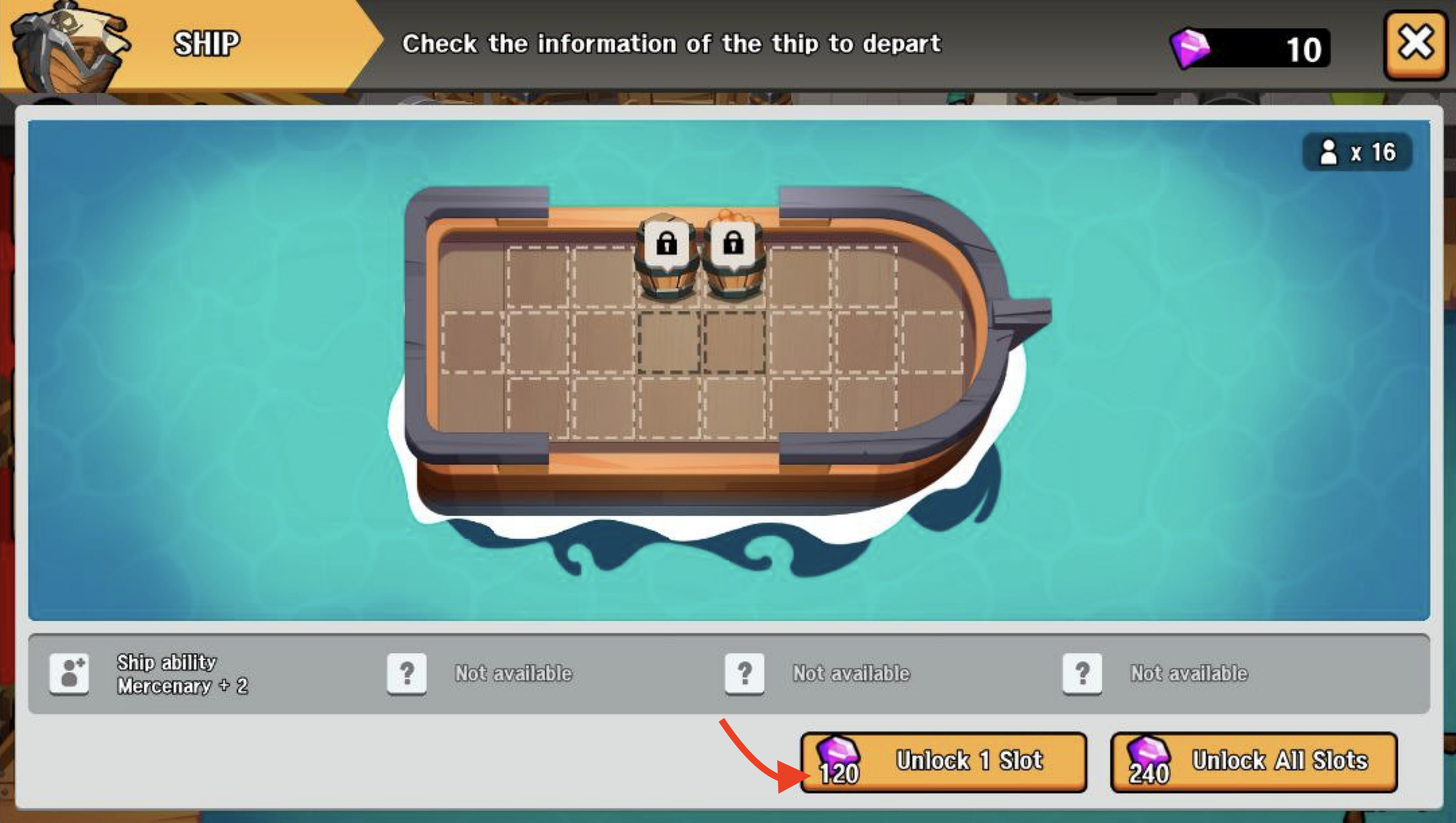Random Pirate Defense unlock ship slots