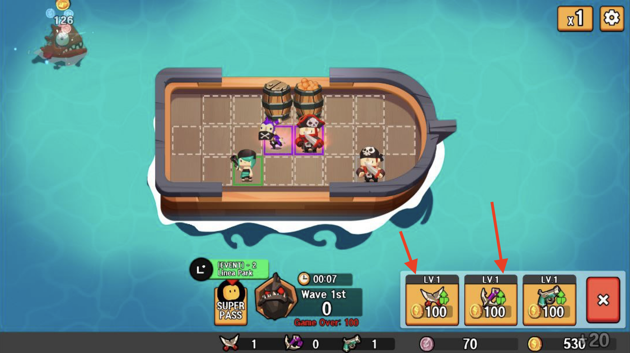 Random Pirate Defense upgrade crew