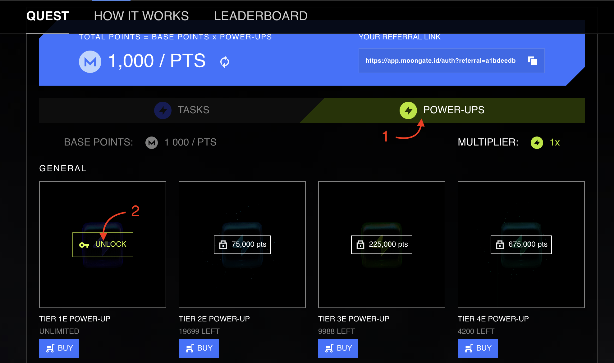 moongate powerups tiers page