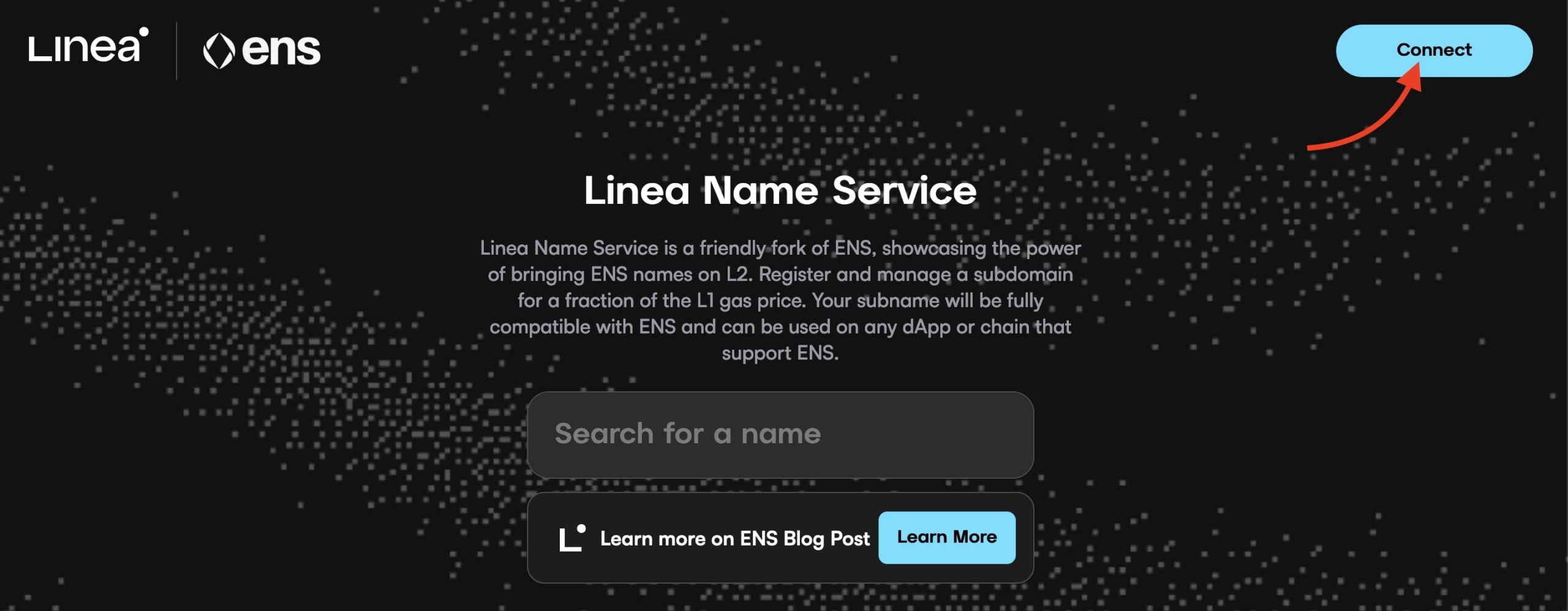 Linea Names Service Connect Wallet