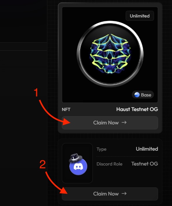 Claim Your Testnet OG Role and Badge for Haust Network Intract quest