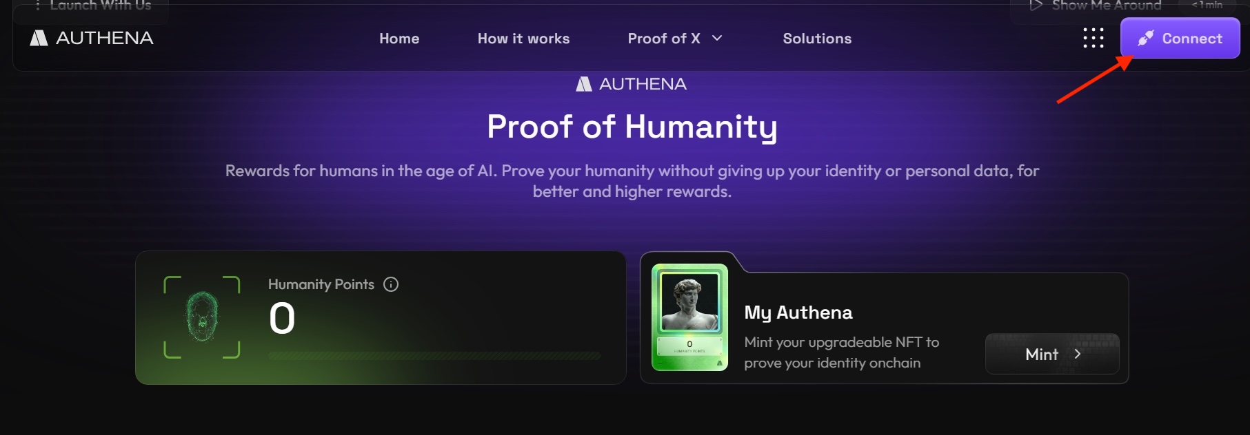 Connect to Authena in Haust Network quest
